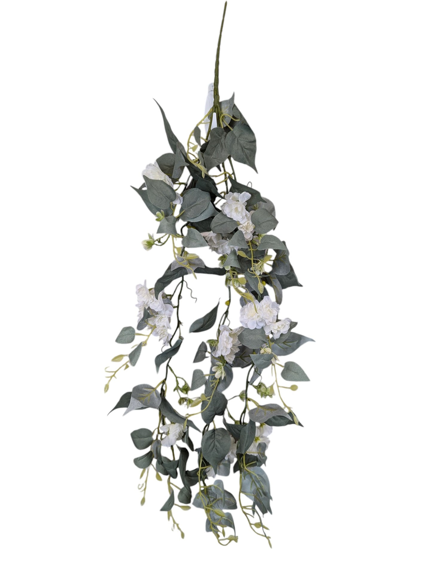Bridal White Hanging Floral Bush 38"