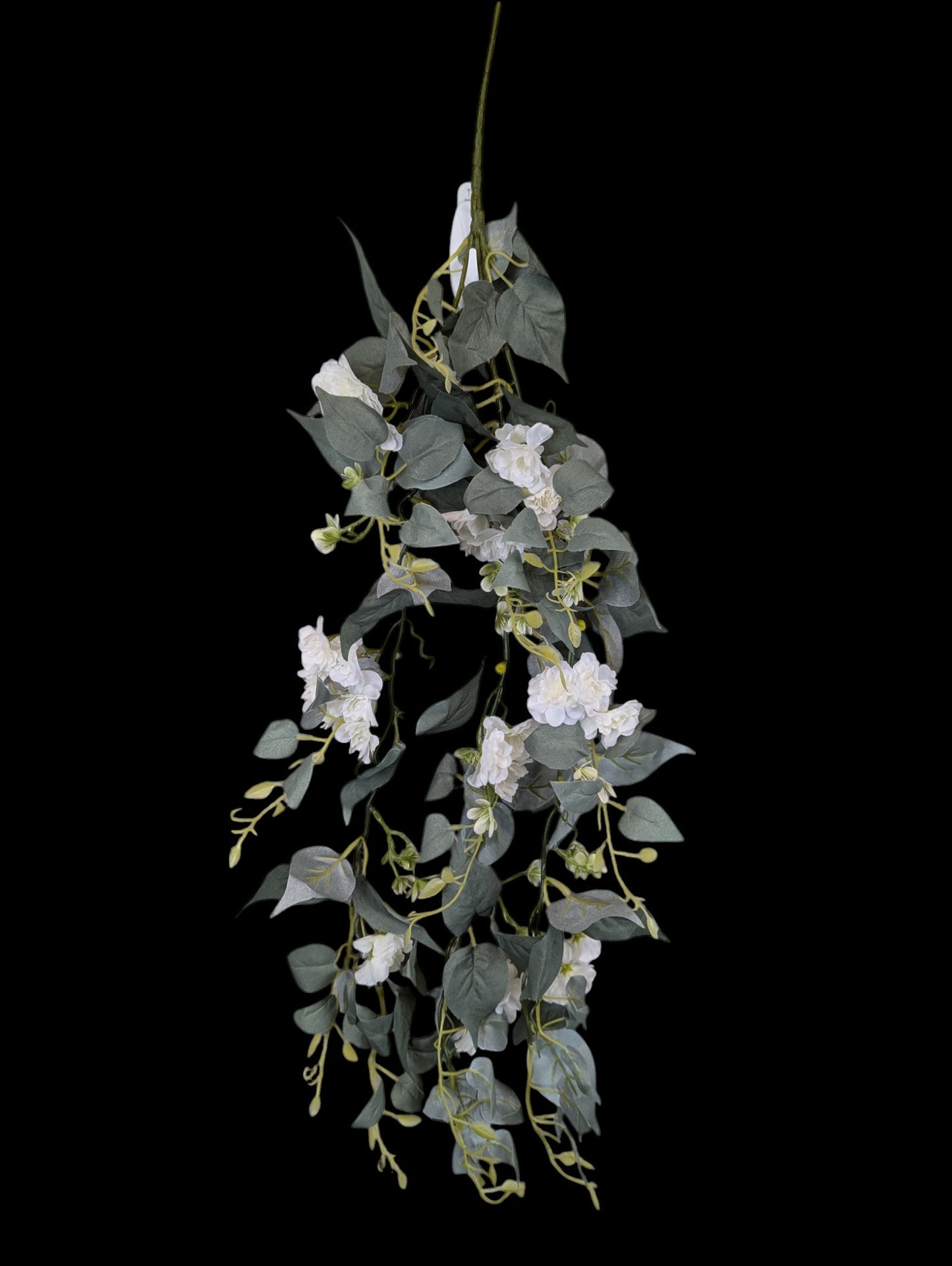 Bridal White Hanging Floral Bush 38"