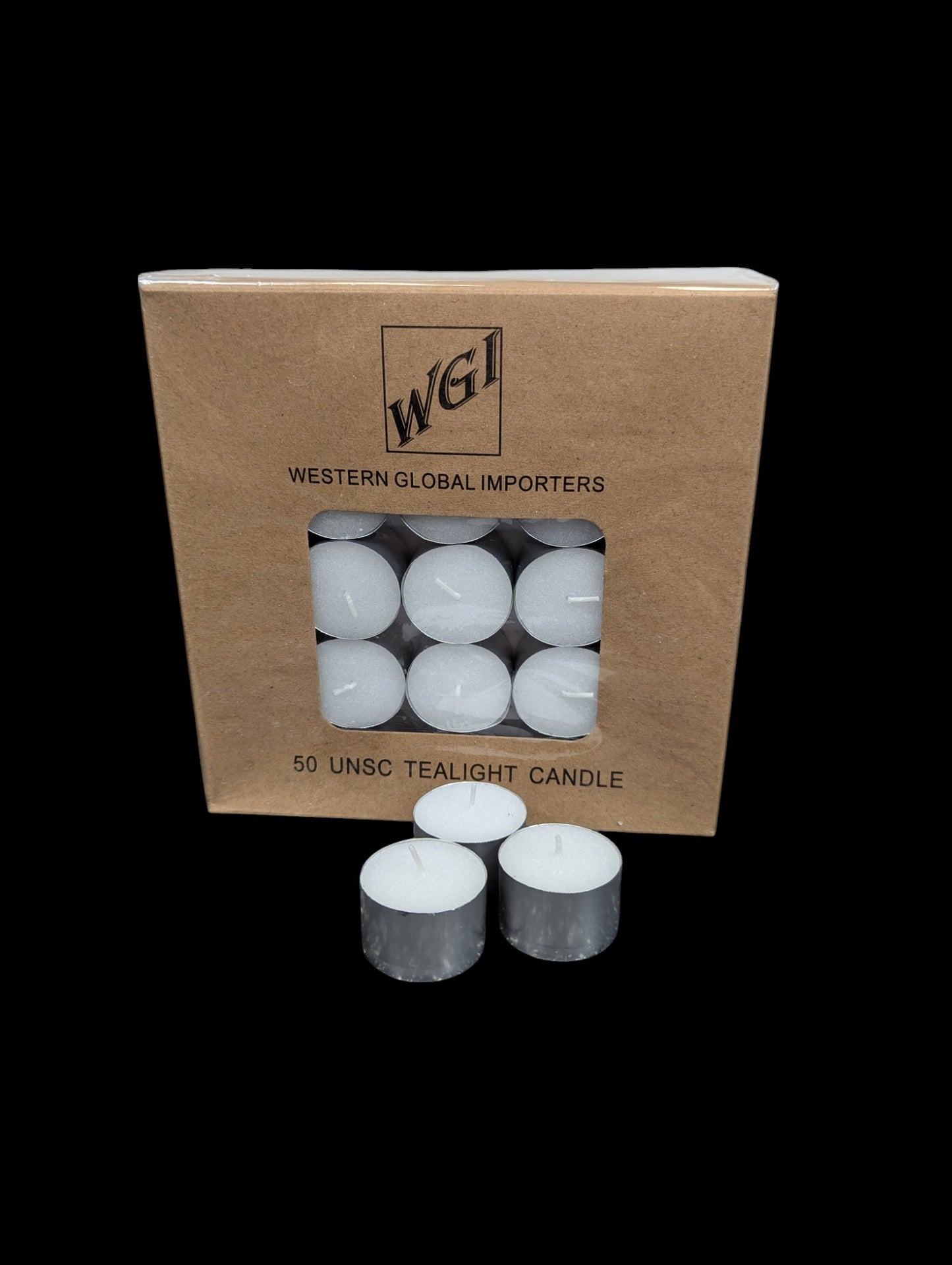 Tealight Candle 50 pc Pack 8 HR Burn WG10W