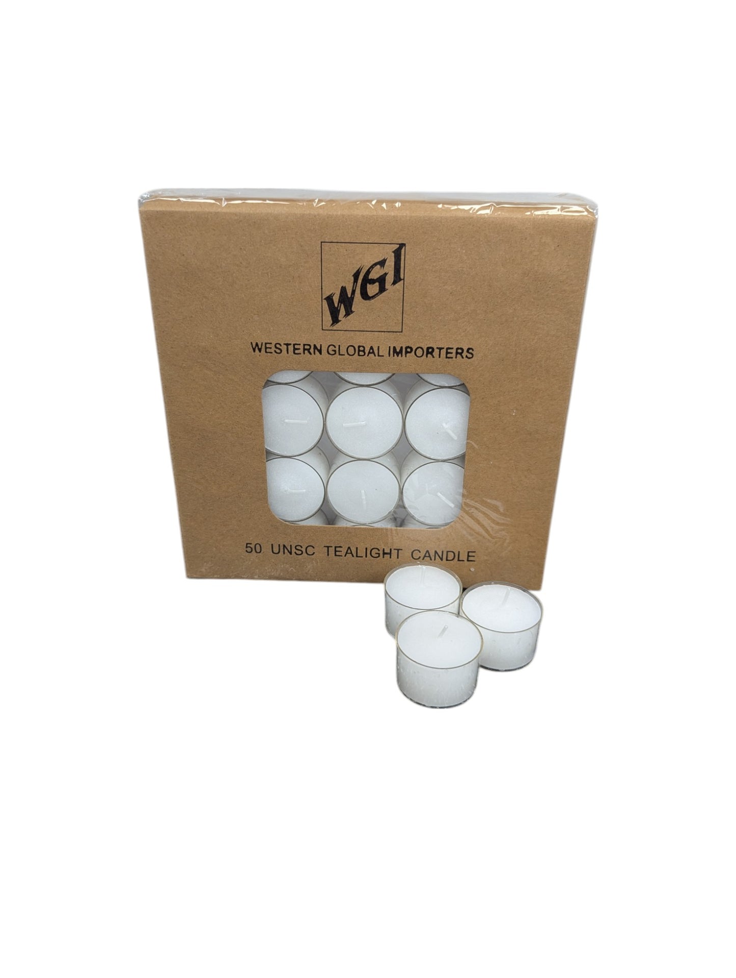 Tealight Candle 50 pc Pack 8 HR Burn WG12W