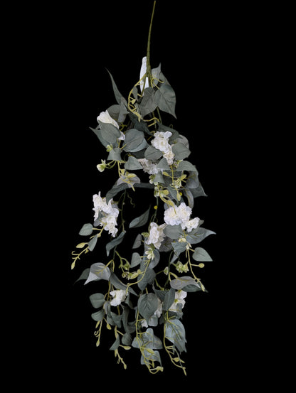 Bridal White Hanging Floral Bush 38"