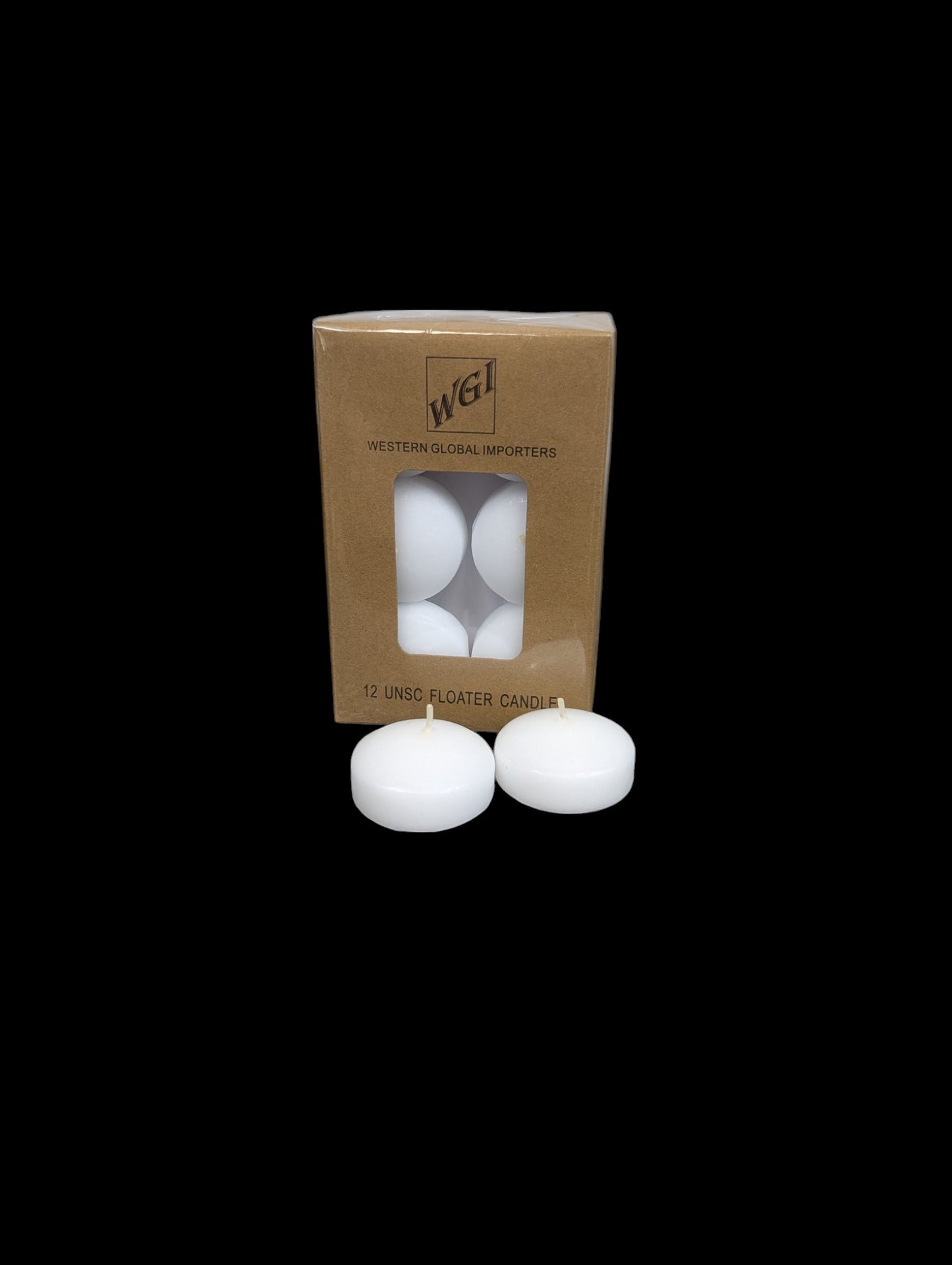 Floating Candle 2"  12 Pc Pack  4-5 Hr Burn   WG06W