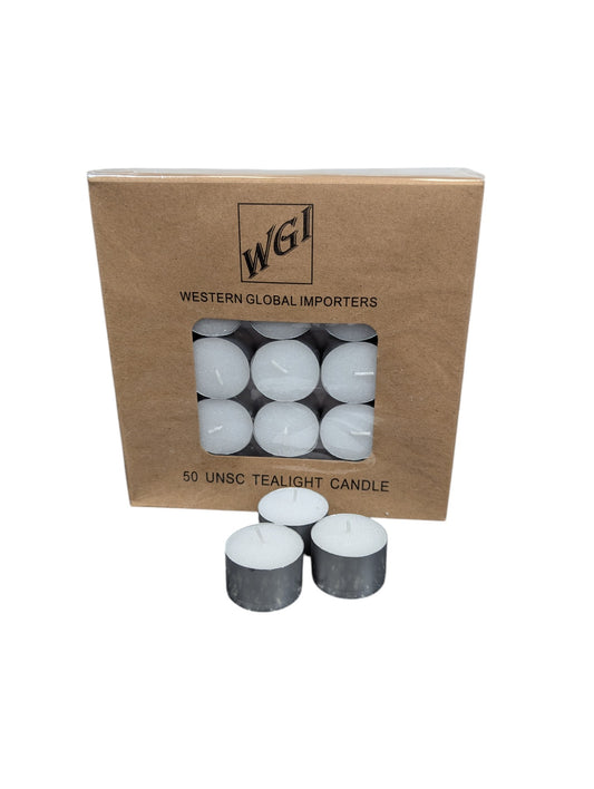Tealight Candle 50 pc Pack  8 HR Burn WG10W