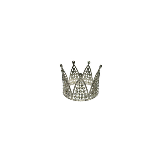Crown With Rhinestones- 2.25" tall x 2.25" wide