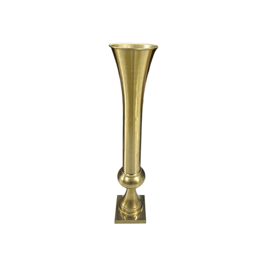 Gold Trumpet Vase- 39" tall