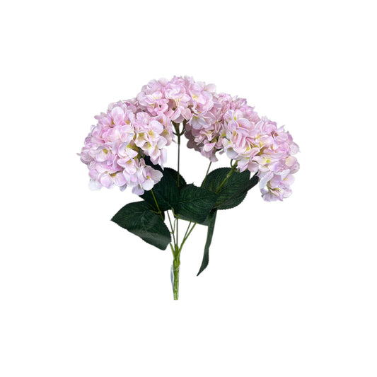 Light Pink Hydrangea Bush- 5 heads