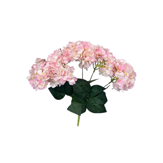 Pink Hydrangea Bush- 5 heads