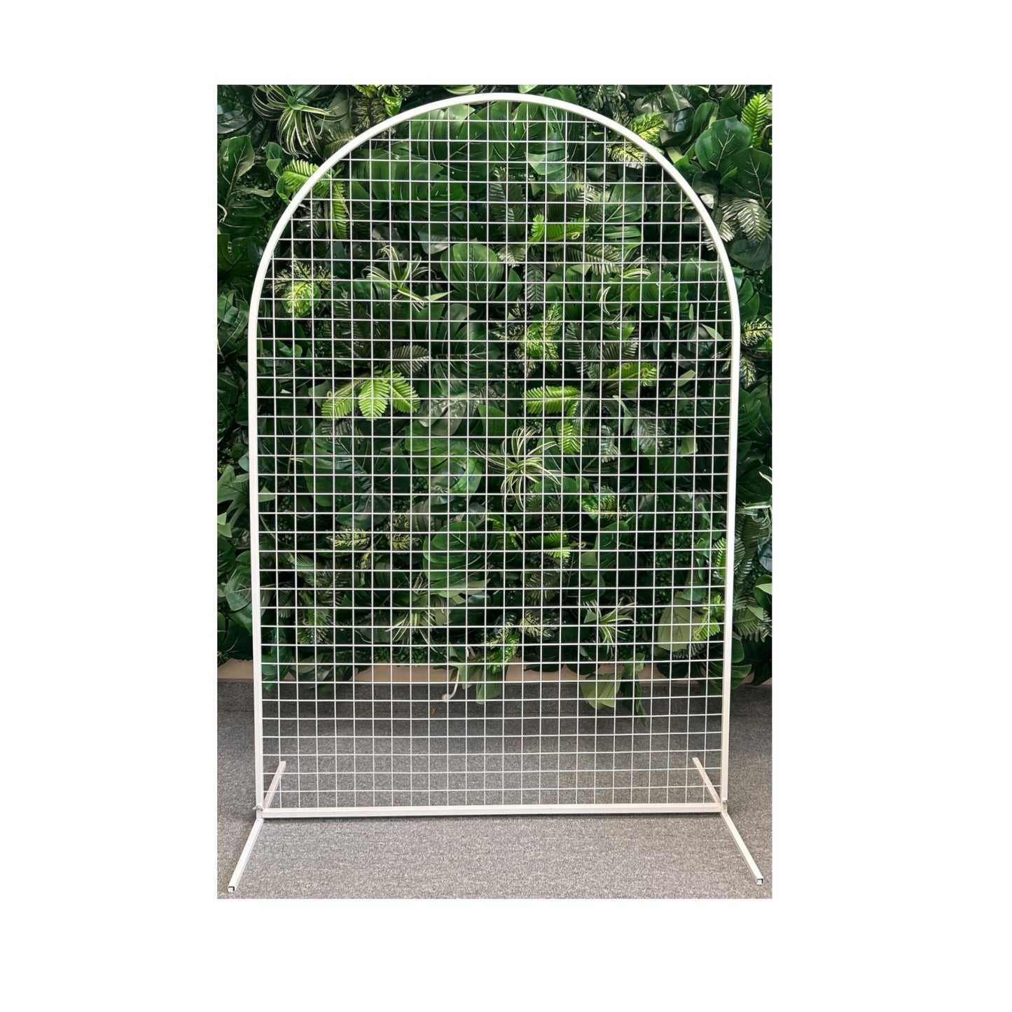 White Arch With Grid (71" H x 47" W)