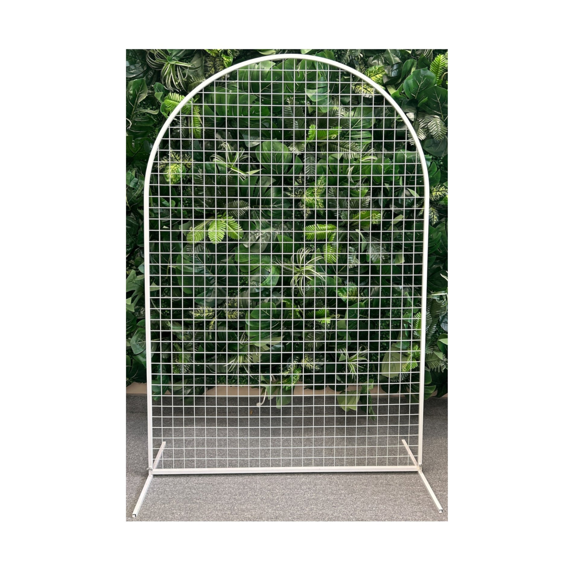 White Arch With Grid (71" H x 47" W)