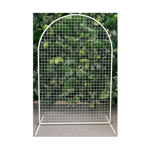 White Arch With Grid (71" H x 47" W)