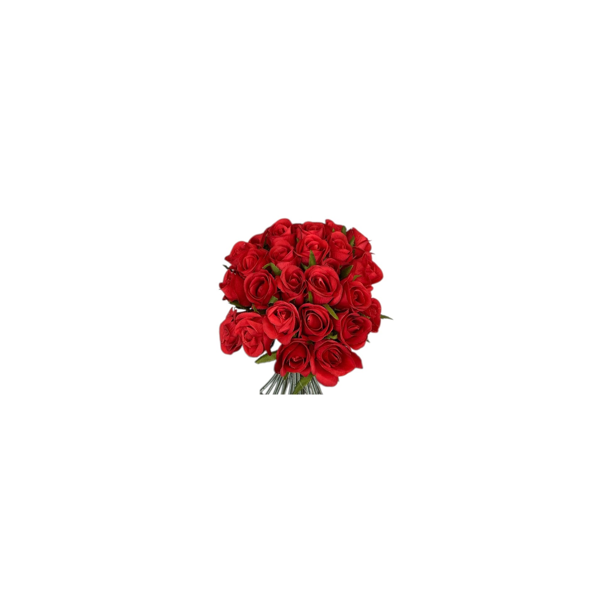 Red Mini Rose Head Bouquet- 26 heads