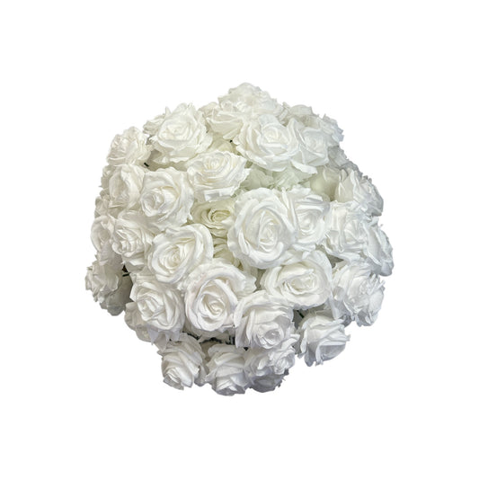 White Roses Centrepiece 20"