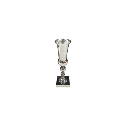 Silver Metal Urn Stand- 20.5" tall