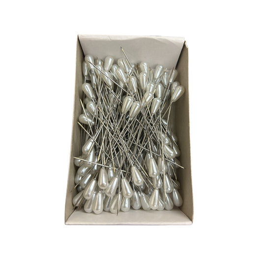 White TearDrop Head 3" Corsage Pins (Pack of 144)
